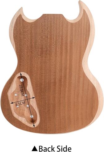 Btuty Electric Guitar Unfinished Body Guitar Barrel Blank Wooden Guitar Body Replacement Parts in Saudi Arabia