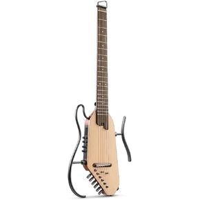 Donner Acoustic Electric Guitar HUSH I PRO Travel Guitar with Multiple Effect Modes Smart Guitarra Kit of Earphone, Gig Bag, Strap, Charging Cable