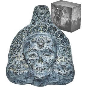 Loudest Screaming Aztec Death Whistles - Blood Curtling Human Cry at 125 Decibels, Collectible Aztec Skull Art & Decor, Bone Gray, For Halloween & Outdoors by CMPSG