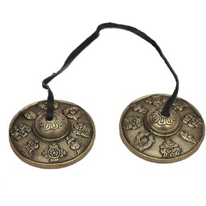 Handmade Nepal Tingsha Bell for Meditation and Sound Healing, 2.5"Meditation Bell, Authentic Percussion Instrument for Relaxation and Mindfulness