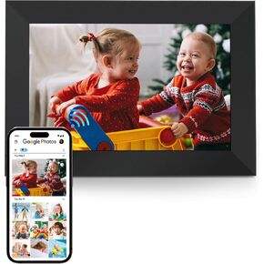 Cozyla Digital Photo Frame WiFi Smart Digital Picture Frame Free Unlimited Storage Share Photo with Family and Friend via App Email Google Photos Instagram Web Browser Photo Frame Electronic 10.1 Inch