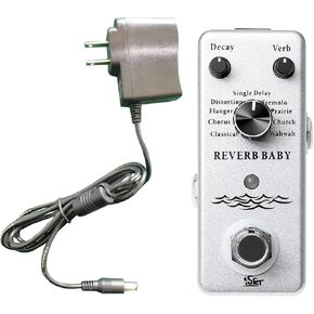 ISET ريفيرب بيبي ريفيرب جيتار دواسة صغيرة واحدة تأثير الغيتار دواسة مع محول الطاقة in Kuwait