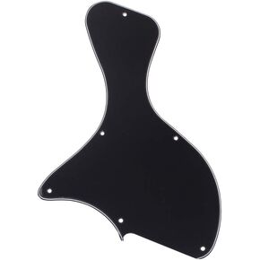 Alnicov Black Les Paul Junior Pickguard for Gibson Les Paul LP Gtuitar