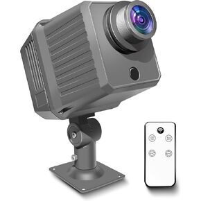 150W Logo GOBO Projector for Business, Rotational Super Bright Projection with Remote Control and Glass Lens, Triple Cooling System, IP65 Waterproof for Safe Indoor and Outdoor Use