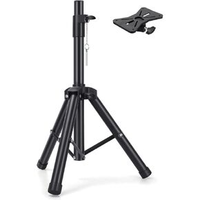 Speaker Stands,Adjustable PA DJ Short Tripod Stand Mini Speaker Stand Compatible Insert Safety Pin and Knob Tension