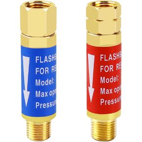 Oxygen and Acetylene Flashback Arrestors Set 2-Set Regulator End 9/16-18 Threads B Size in Saudi Arabia