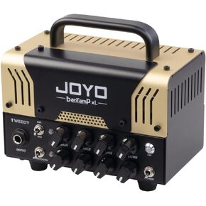 JOYO Tweedy BanTamp XL Series Mini Amp Head 20 Watt Preamp 2 Channel Hybrid Tube Guitar Amplifier with Bluetooth for Electric Guitar