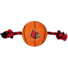 Pets First NCAA Purdue Boilermakers Nylon Basketball Dog Toy with Tough Ropes & Squeaker, one Size (PUR-3105)