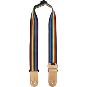 lightstar Guitar Strap, Double leather ends (Comfort, Breathable), Best Gift For Bass, Electric & Acoustic Guitars for Guitar