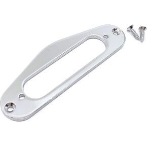 Mounting Ring With Screws For Fender Telecaster Single Coil Neck Pickup - Chrome