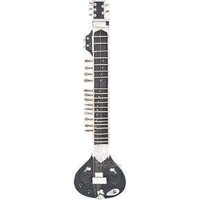 سيتار كهربائي - تومبا مفرد مسطح، نمط خرج بانشام، لون أسود، أوتار إضافية، مزراب، حقيبة (PDI-91) in Kuwait