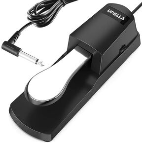 Piano Sustain Pedal - Universal Keyboard Foot Sustain Pedal for Yamaha, Roland, Casio,Korg Digital Pianos MIDI,Keyboard Electronic Keyboards Electric Organ Synthesizer, 1/4 Inch Jack
