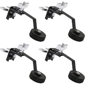 BQLZR 4pcs Vintage Snare Drum Damper Muffler Silencer Tone Control Black Fit Modern
