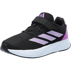 adidas Kids Duramo SL Sneaker, Black/Zero Metallic/Green Spark (Elastic Lace), 9 US Unisex Toddler