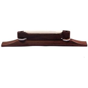 Alnicov Guitar Archtop Bridge Adjustable Rosewood Guitar Bridge with Bone Saddle for 6 String Jazz Guitar Replacement Parts