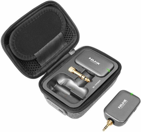 Liquid Audio NUX Wireless in Ear Monitor System (B-7PSM 5.8 GHz) Bundle with 2X Strukture S6P48 Woven Right Angle Patch Cables, 12x Fender Guitar Picks and Instrument Polishing Cloth in Saudi Arabia
