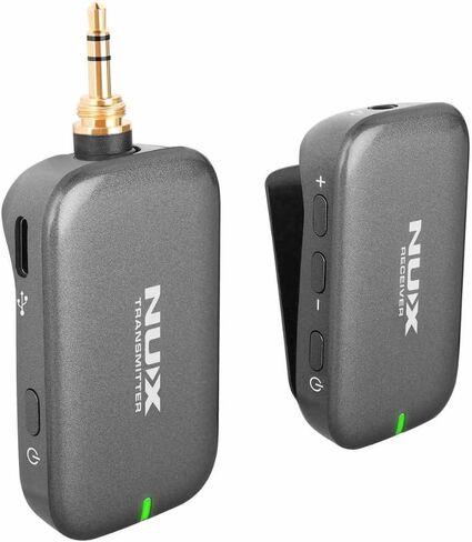 Liquid Audio NUX Wireless in Ear Monitor System (B-7PSM 5.8 GHz) Bundle with 2X Strukture S6P48 Woven Right Angle Patch Cables, 12x Fender Guitar Picks and Instrument Polishing Cloth in Saudi Arabia
