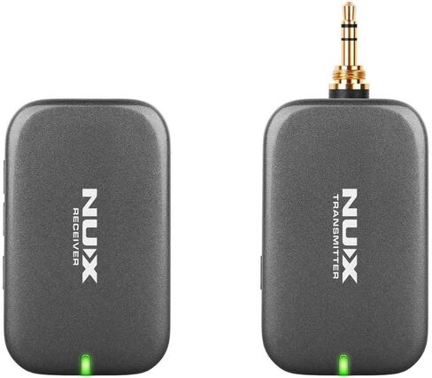 Liquid Audio NUX Wireless in Ear Monitor System (B-7PSM 5.8 GHz) Bundle with 2X Strukture S6P48 Woven Right Angle Patch Cables, 12x Fender Guitar Picks and Instrument Polishing Cloth in Saudi Arabia
