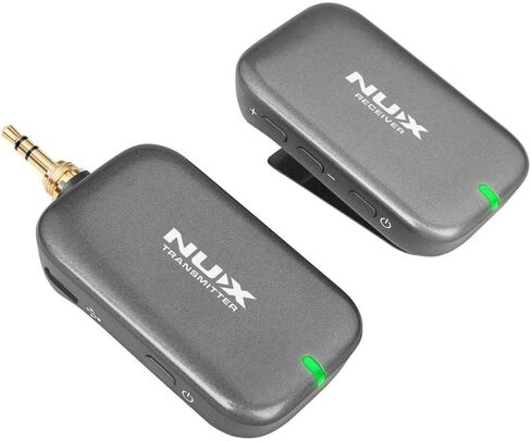 Liquid Audio NUX Wireless in Ear Monitor System (B-7PSM 5.8 GHz) Bundle with 2X Strukture S6P48 Woven Right Angle Patch Cables, 12x Fender Guitar Picks and Instrument Polishing Cloth in Saudi Arabia