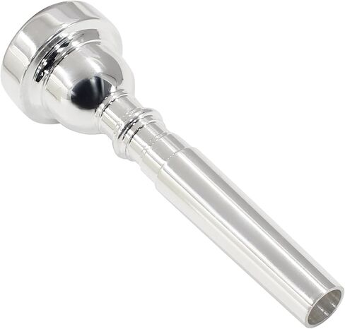 Hitefu Trumpet Mouthpiece 3C Replacement for Beginners and Professional Players - Brass Plated Trumpet Musical Instruments Accessories (Silver) in Saudi Arabia