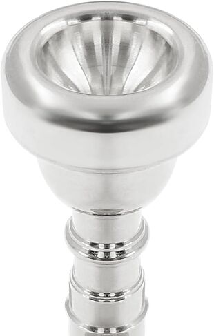 Hitefu Trumpet Mouthpiece 3C Replacement for Beginners and Professional Players - Brass Plated Trumpet Musical Instruments Accessories (Silver) in Saudi Arabia
