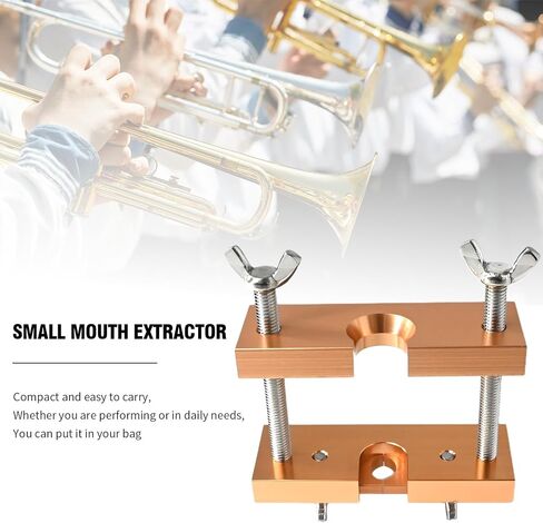 Trumpet Mouthpiece Puller Tool Mouthpiece Remover for Brass-Wind Instrument (Gold) in Saudi Arabia