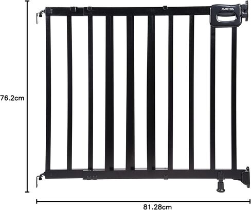 سلم سمر إنفانت الفاخر سهل لتأمين بوابة الحيوانات الأليفة والطفل الآمنة، عرض 30 - 48 بوصة، طول 32 بوصة، سهل التركيب على الحائط أو الدرابزين في المدخل أو الدرج، حامل الأجهزة، إغلاق تلقائي من خلال الباب من خشب البلوط in Kuwait