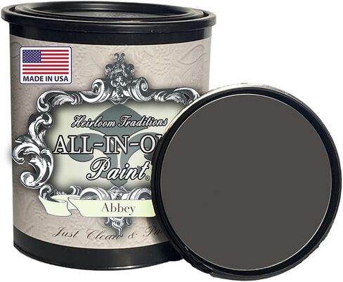 ALL-IN-ONE Paint, Almond (Off White, Tan Undertone), 32 Fl Oz Quart. Durable cabinet and furniture paint. Built in primer and top coat, no sanding needed. in Saudi Arabia