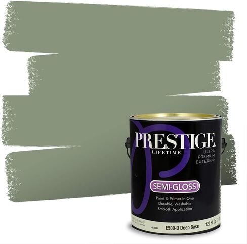PRESTIGE Paints Exterior Paint and Primer in One, 1 Gallon, Semi-Gloss, Garden Sage in Kuwait