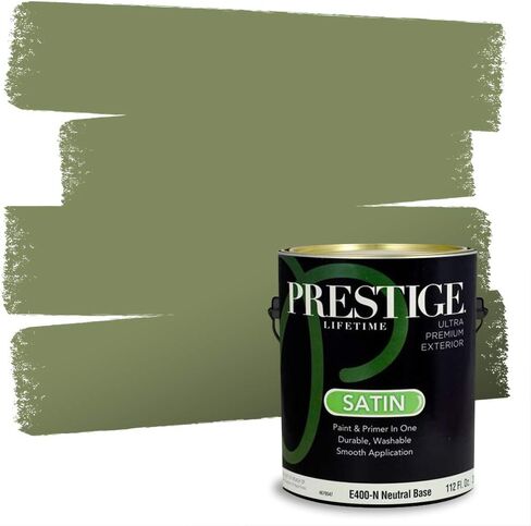 PRESTIGE Paints Exterior Paint and Primer in One, 1 Gallon, Semi-Gloss, Garden Sage in Kuwait