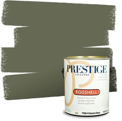 PRESTIGE Paints Exterior Paint and Primer in One, 1 Gallon, Semi-Gloss, Garden Sage in Kuwait