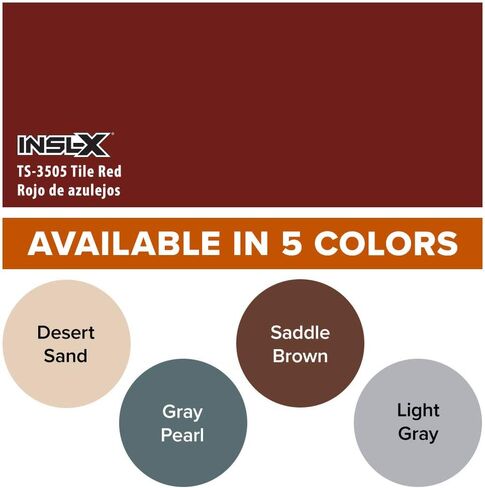 طلاء INSL-X للأرضيات والفناء القوي، بني سرج، 1 جالون، 128 أونصة سائلة (عبوة من قطعة واحدة) in Kuwait