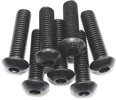 FullerKreg M4-0.7 x 20mm ISO 7380 Hex Drive Class 10.9 طلاء أكسيد أسود من سبائك الصلب بغطاء برغي (عبوة من 50) in Saudi Arabia