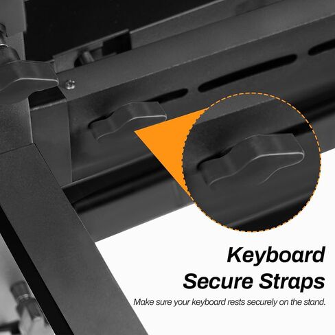 حامل لوحة المفاتيح AODSK شديد التحمل - حامل بيانو عالي التحمل قابل للتعديل والمحمول على طراز Z ​​للأطفال والكبار، ارتفاع وعرض قابل للتعديل يناسب 61-88 مفتاحًا للبيانو الكهربائي in Kuwait
