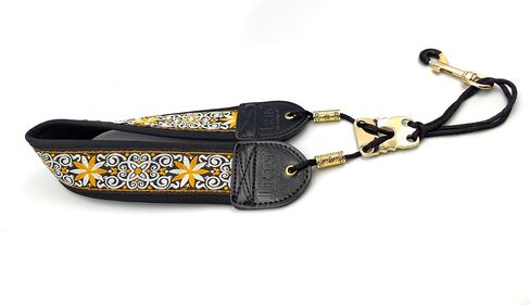 lightstar IRIN Embroidery Saxophone Neck Strap - (Comfort, Breathable, Metal Swivel Snap Hook) Sax Neck Strap for Alto Tenor in Saudi Arabia
