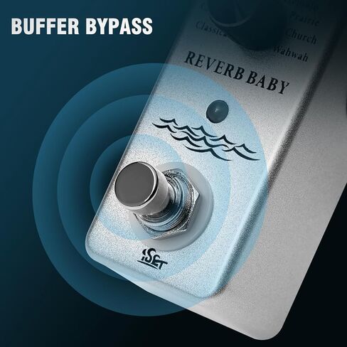 ISET ريفيرب بيبي ريفيرب جيتار دواسة صغيرة واحدة تأثير الغيتار دواسة مع محول الطاقة in Kuwait