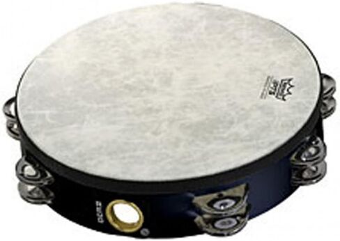 Remo Fiberskyn Tambourine - Quadura Black, 8" in Saudi Arabia