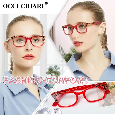 OCCI CHIARI Red Reading Glasses For Women Designer Reader 1.0 1.5 2.0 2.5 3.0 3.5 4.0 5.0 6.0 1.25 1.75 2.25 2.75 in Saudi Arabia