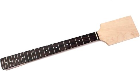 Alnicov Unfinished Guitar Neck Maple Paddle Headstock 22 Fret For Electric Guitar Neck Replacement White Dot in Saudi Arabia
