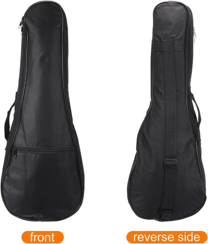 MECCANIXITY Ukulele Case 26 Inch Ukulele Bag Single Shoulder Backpack with Adjustable Straps Black in Saudi Arabia