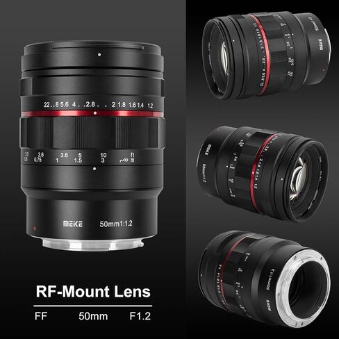MEKE 50mm F1.2 Large Aperture Manual Focus Full Frame Lens Compatible with EF-Mount Cameras in Saudi Arabia