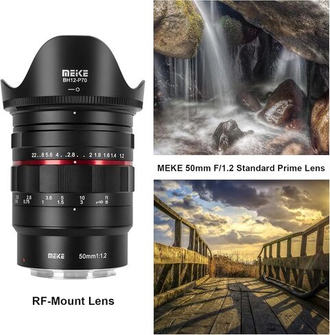 MEKE 50mm F1.2 Large Aperture Manual Focus Full Frame Lens Compatible with EF-Mount Cameras in Saudi Arabia