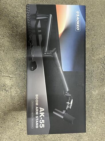 Microphone Arm,Aokeo AK-55 Desk Low Profile Adjustable Mic Boom Arm Stand,Suitable For Blue Yeti,Snowball iCE, HyperX QuadCast,SoloCast,Elgato Wave,Etc in Kuwait