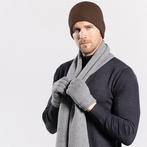 Rosoz 1 & 2 Packs Beanie for Men Women Warm Winter Hats Knit Acrylic Soft Cuffed Beanies Cap Daily Beanie Hat Unisex in Saudi Arabia