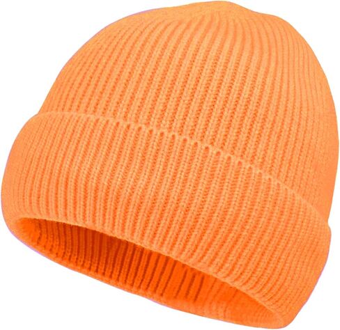Rosoz 1 & 2 Packs Beanie for Men Women Warm Winter Hats Knit Acrylic Soft Cuffed Beanies Cap Daily Beanie Hat Unisex in Saudi Arabia