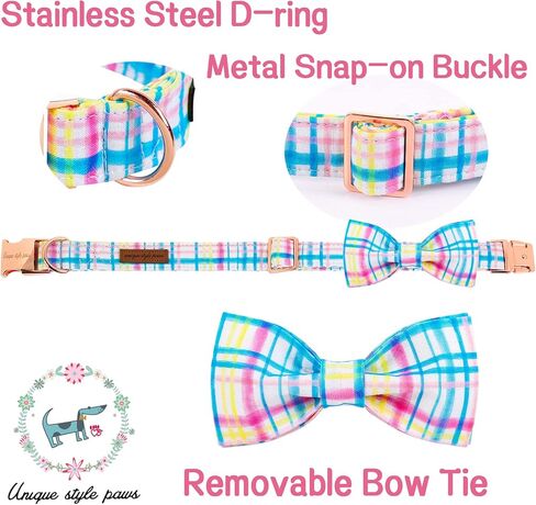 Unique style paws Easter Day Dog Collar with Flower Carrot Holiday Collar Gift for Small Medium Large Boys Girls Dogs-S in Kuwait