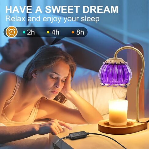 Candle Warmer Lamp with Timer, Electric Dimmable Candle Warmer Melter, Small & Large Jar Fragrance Candle Holders for Home Decoration Gift for Women, Coffee in Saudi Arabia