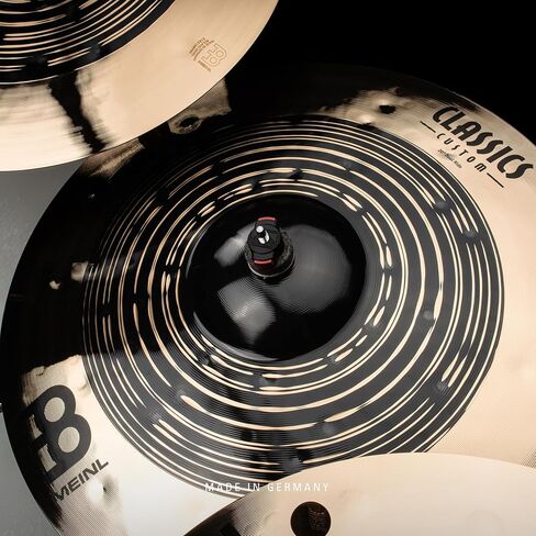 Meinl Cymbals Classics مجموعة صندوق مجموعة الصنج المزدوجة الكاملة المخصصة، لمسة نهائية داكنة ورائعة - صنع في ألمانيا - للصخور والمعادن والانصهار، ضمان لمدة عامين (CCDU141620) in Saudi Arabia