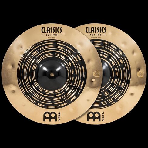 Meinl Cymbals Classics مجموعة صندوق مجموعة الصنج المزدوجة الكاملة المخصصة، لمسة نهائية داكنة ورائعة - صنع في ألمانيا - للصخور والمعادن والانصهار، ضمان لمدة عامين (CCDU141620) in Saudi Arabia