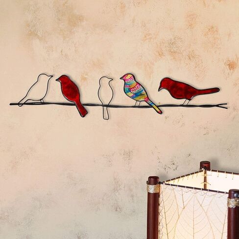 Eangee Home Design Birds On A Wire أخضر بطول 29 بوصة × عرض 1 بوصة × ارتفاع 6 بوصات (m7005 جم) in Saudi Arabia